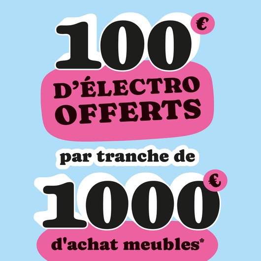 100€ d'électros offerts