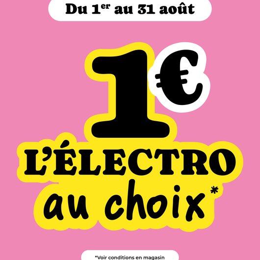 1€ l'électro au choix* chez So Coo'c ! 🤩🎉